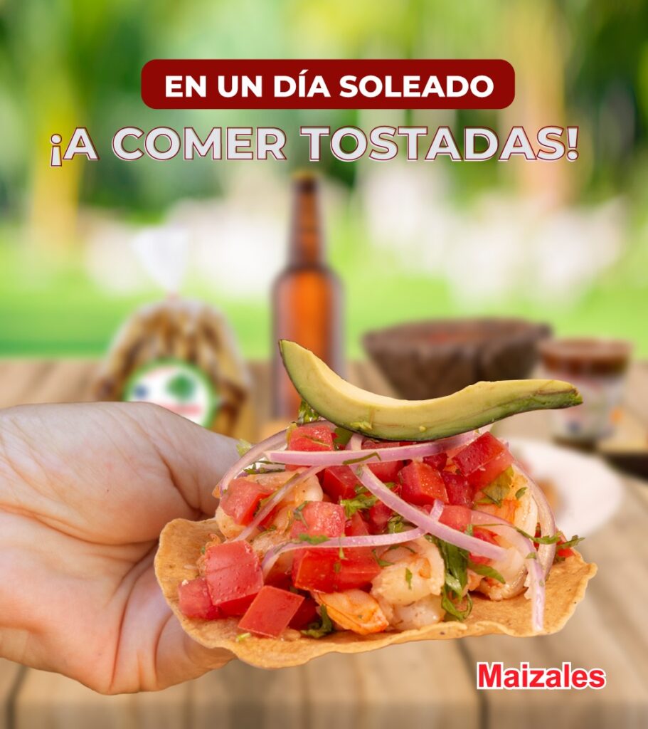 Receta Maizales: Tostada de camarón